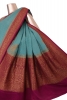 Pure Handloom Zari Butta Banarasi Crepe Silk Saree
